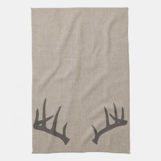 Serviette de cuisine d'andouillers de cerf de