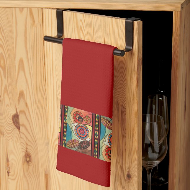 Serviette de cuisine d'art traditionnel éthiopien  (Pliage en tiers)