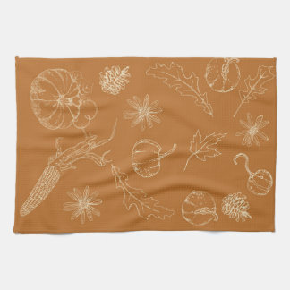 Serviette de cuisine d'automne