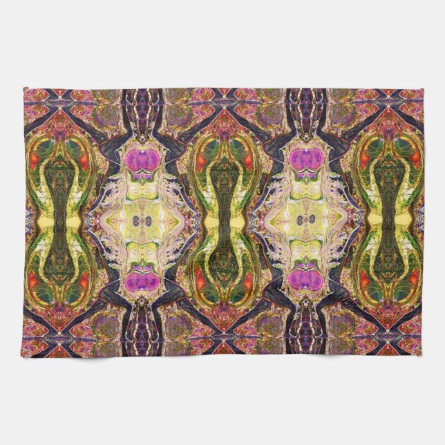 Serviette de cuisine de 8 guerriers de yoga par (Horizontal)