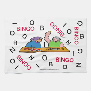 Serviette de cuisine de bingo-test