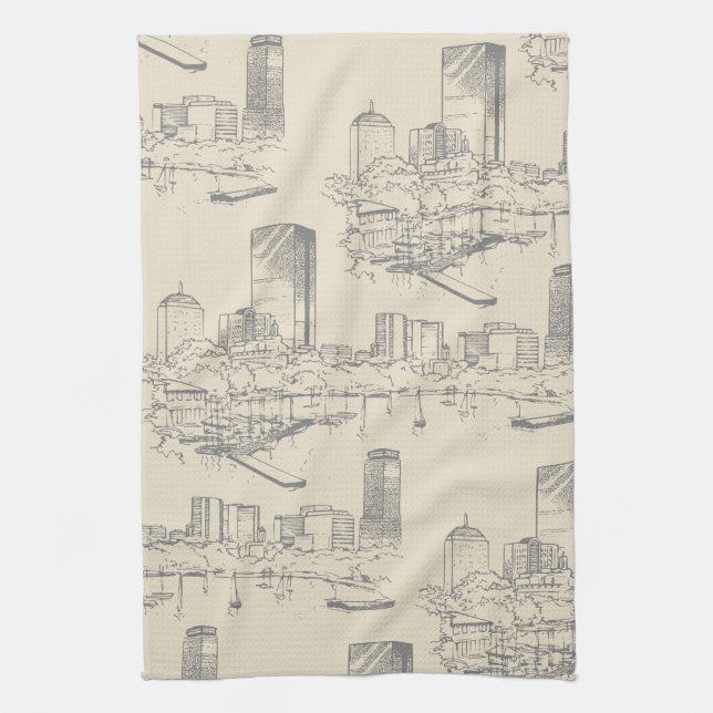 Serviette de cuisine de Boston Toile (Vertical)