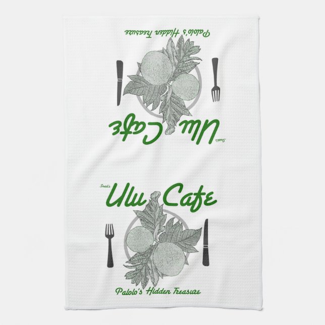 Serviette de cuisine de café d'Ulu de Snerk (Vertical)