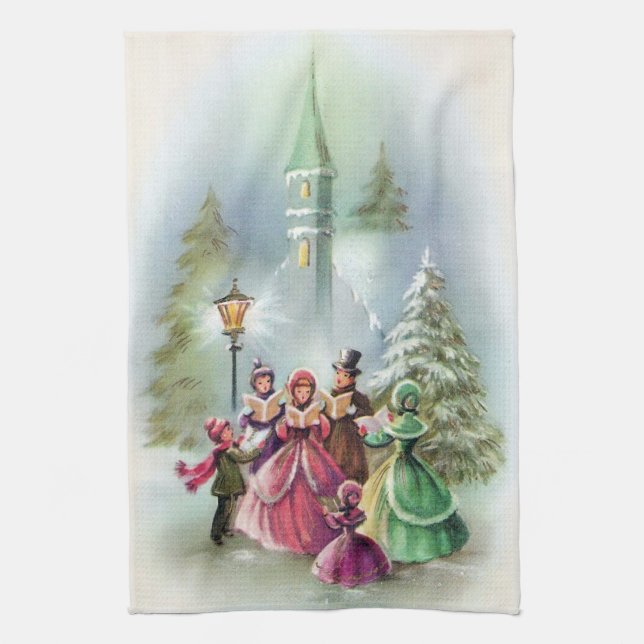 Serviette de cuisine de Carolers de (Vertical)