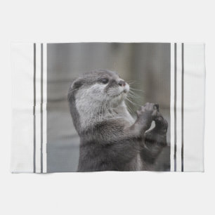 Serviette de cuisine de cerveau de loutre