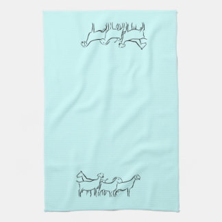 Serviette de cuisine de chèvre