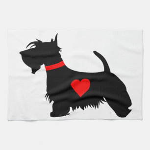 Serviette de cuisine de chien de Scottie