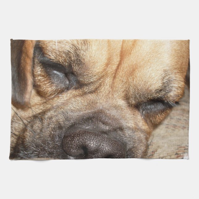 Serviette de cuisine de chiot de mastiff (Horizontal)