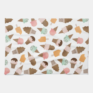 Serviette de cuisine de cornets de crème glacée