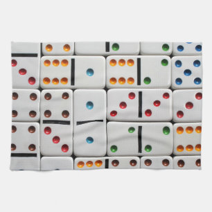 Serviette de cuisine de dominos