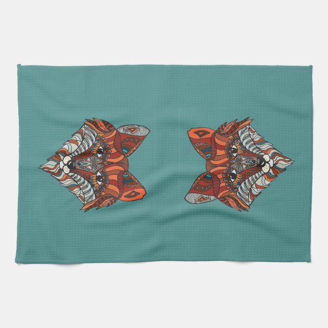 Serviette de cuisine de Fox (Horizontal)