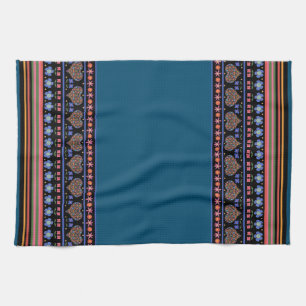 Serviette de cuisine de frontière de style d'art
