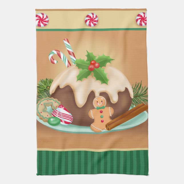 Serviette de cuisine de gâteau de Noël (Vertical)