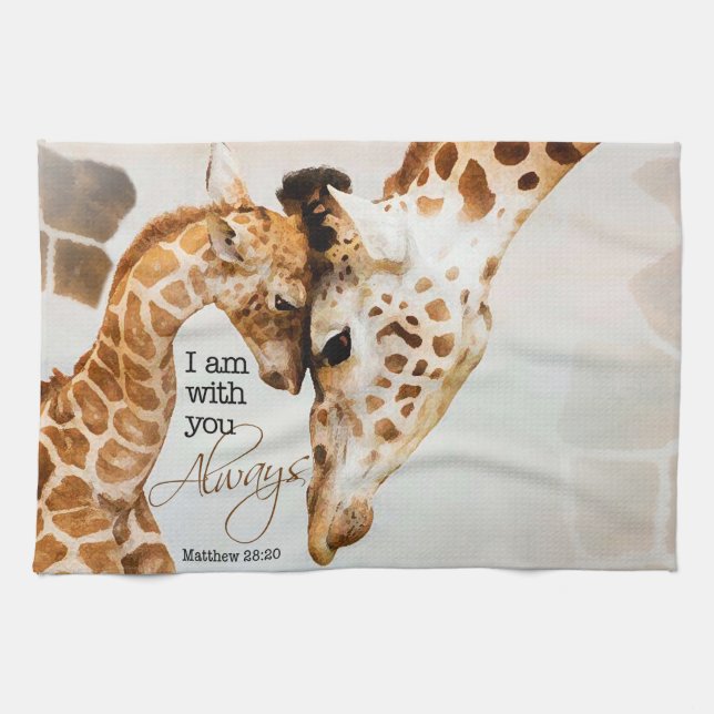 serviette de cuisine de girafe (Horizontal)