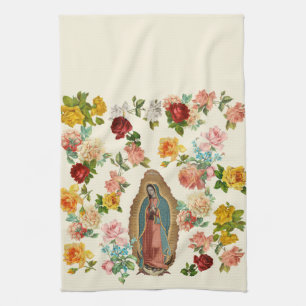 Serviette de cuisine de Guadalupe (blanc cassé)