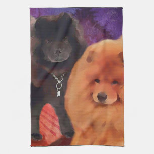 Serviette de cuisine de heARTdog de CASEY et de