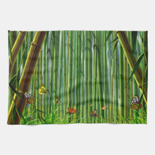 Serviette de cuisine de l'art 1 de bambou et de