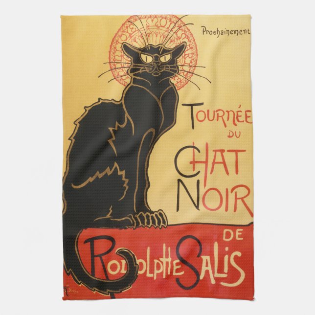 Serviette de cuisine de Le Chat Noir (Vertical)
