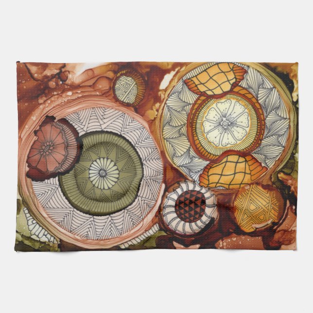 Serviette de cuisine de machine de temps (Horizontal)