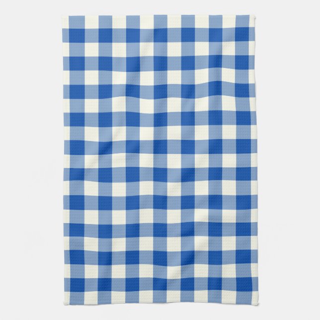 Serviette de cuisine de motif de guingan dans le (Vertical)