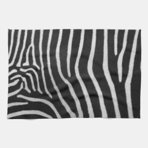 Serviette de cuisine de motif de rayure de zèbre
