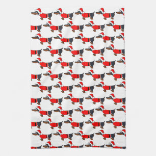 Serviette de cuisine de Noël pour chien de Père No