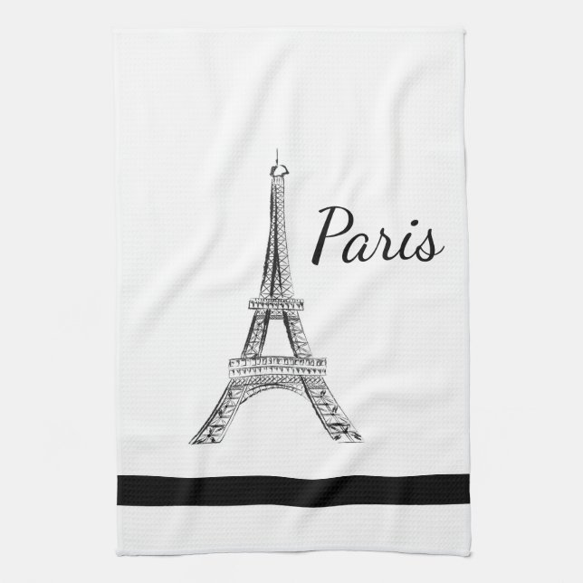 Serviette de cuisine de Paris (Vertical)