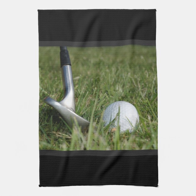 Serviette de cuisine de photo de golf (Vertical)