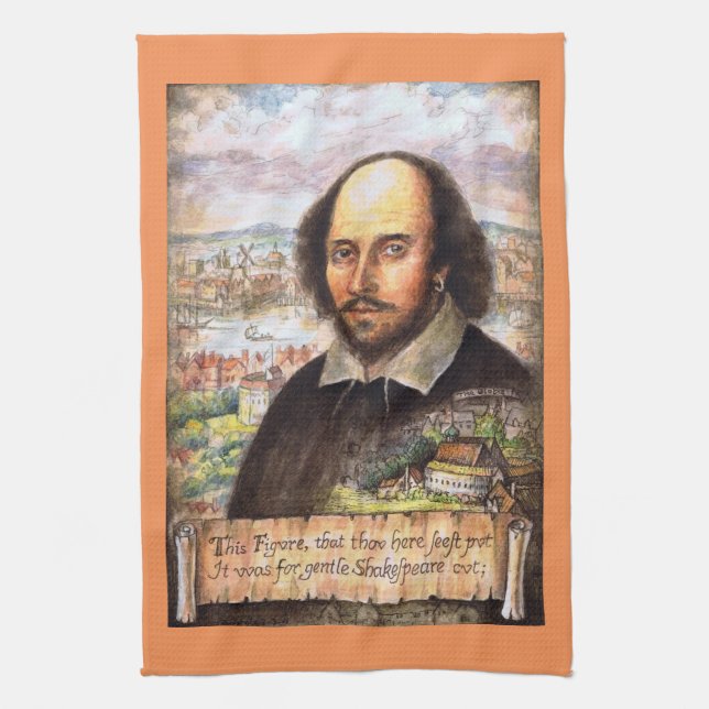 Serviette de cuisine de portrait de William (Vertical)