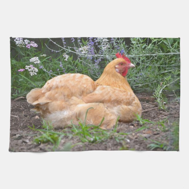 Serviette de cuisine de poulet (Horizontal)