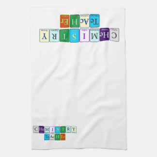 Serviette de cuisine de professeur de chimie