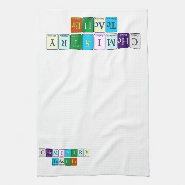 Serviette de cuisine de professeur de chimie (Vertical)