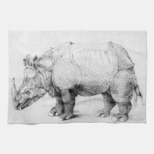 Serviette de cuisine de rhinocéros d'Albrecht