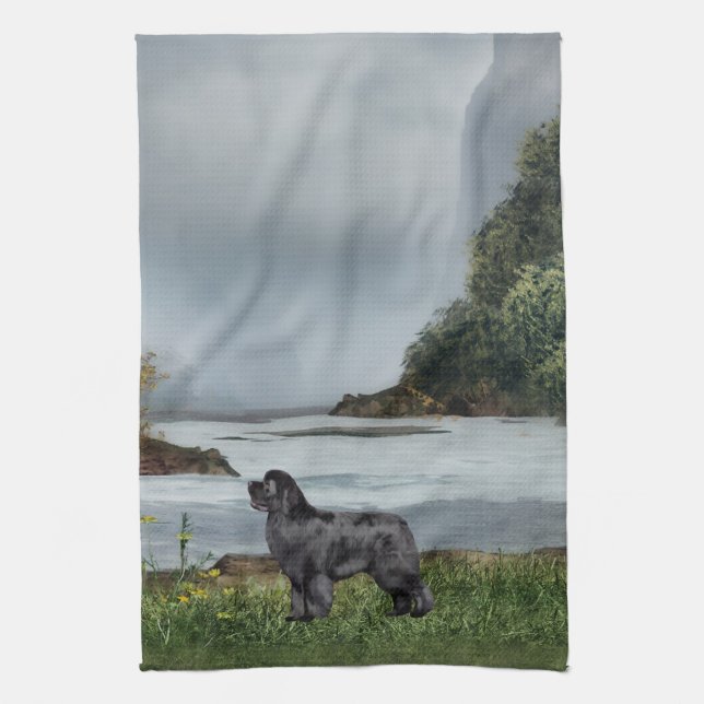 Serviette de cuisine de River Valley de chien de (Vertical)