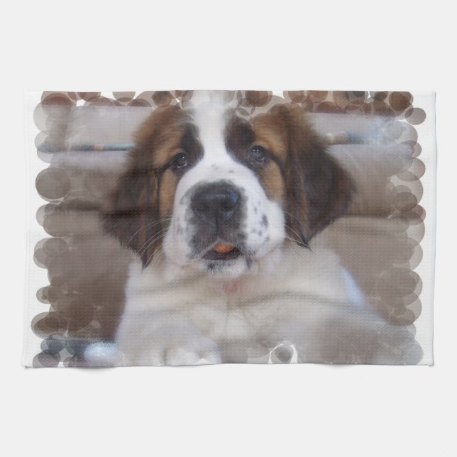 Serviette de cuisine de St Bernard (Horizontal)