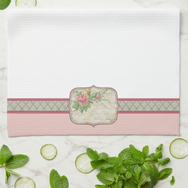 Serviette de cuisine de style vintage (Plié)