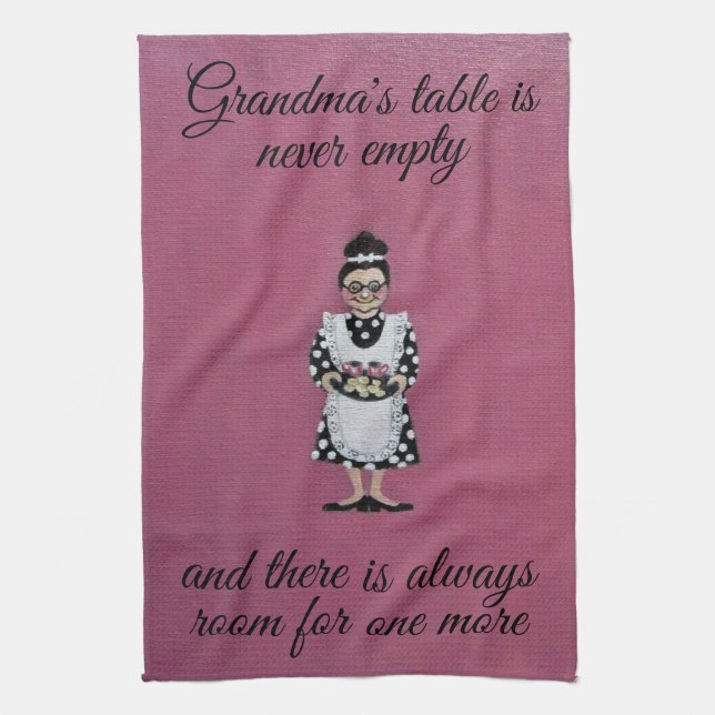 Serviette de cuisine de table de grand-mère (Vertical)