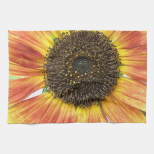 Serviette de cuisine de tournesol orange