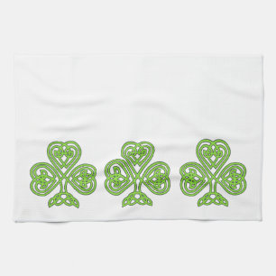 Serviette de cuisine de trèfle de shamrock du jour
