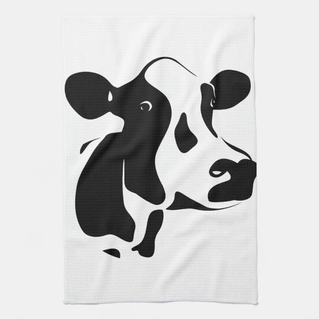 Serviette de cuisine de vache à pays (Vertical)