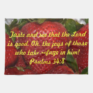 Serviette de cuisine de vers de bible - 34:8 de