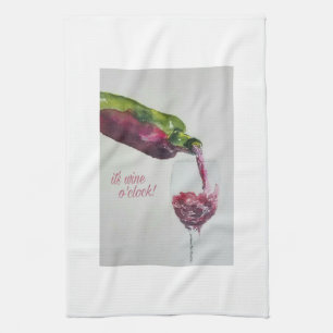 Serviette de cuisine de vin