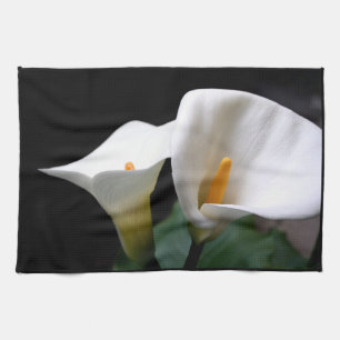 Serviette de cuisine de zantedeschia
