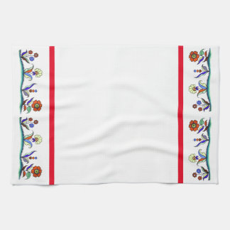 Serviette de cuisine décorée de fleurs de prairie