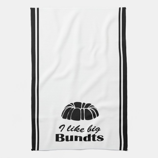 Serviette de cuisine d'humour de gâteau de Bundt (Vertical)