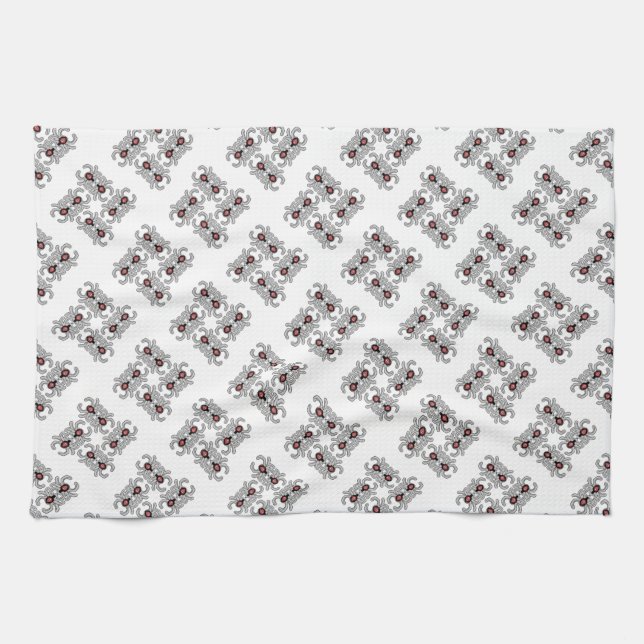 Serviette de cuisine d'impression de danse (Horizontal)