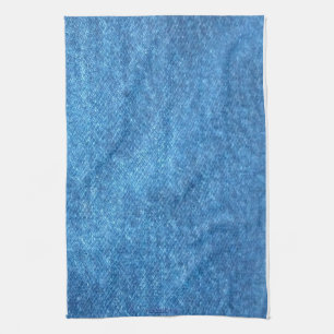Serviette de cuisine d'impression de denim