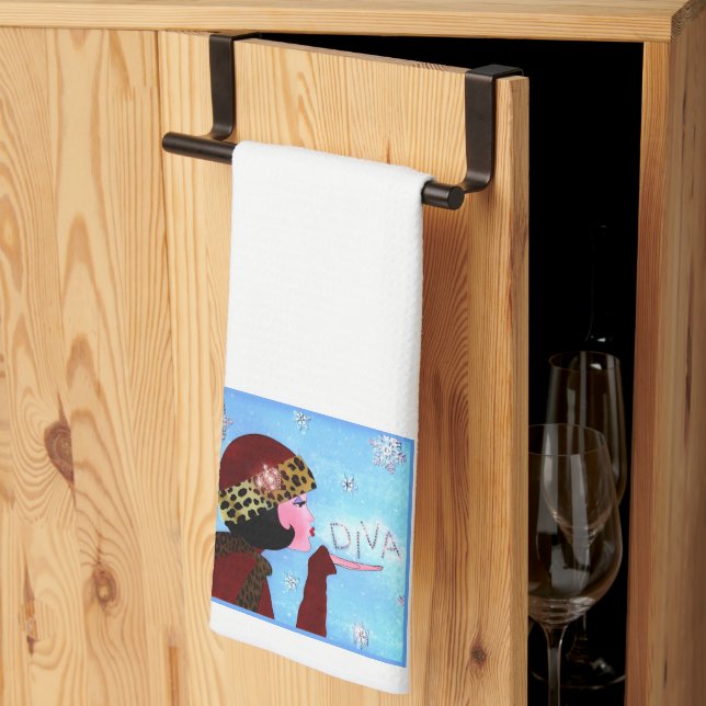 Serviette de cuisine DIVA "Winter Sparkle" (Pliage en tiers)