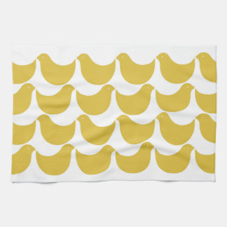 SERVIETTE DE CUISINE D'OISEAUX DE SILHOUETTE DE