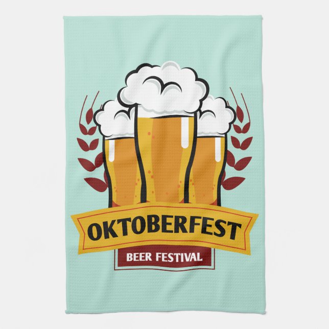 Serviette de cuisine d'Oktoberfest (Vertical)